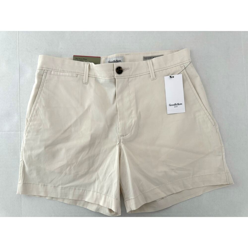 Goodfellow & Co Every Wear Chino Shorts Cream Men’s Size 30